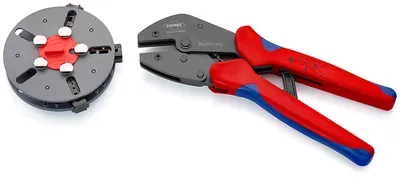 Obrázok produktu pre Lisovací konektor pre neizolované otvorené konektory 4,8 + 6,3 mm KNIPEX 08596