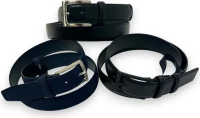 Produktbild von Safekeepers Gürtel - Gürtel Wildleder - Vegan Gürtel - Kunstleder - 2 Stück – Schwarz und blau