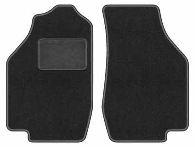 Productafbeelding van Velours voormatten voor Honda Civic III 1983-1987 (hatchback) – 2-delig, grafiet, op maat – Wielganizator LUX