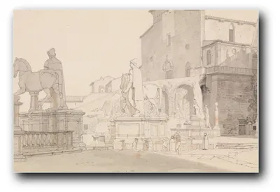 Immagine prodotto di Stampa artistica "Piazza del Campidoglio" di Eckersberg, C.W. – 40x60 cm – non incorniciata