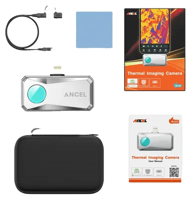 Zdjęcie produktu dla Kamera termowizyjna, rozdzielczość 256x192, ochrona IP54, srebrna, IOS