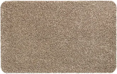 Image de Tapis de propreté pour l'intérieur beige chiné en 40x60 cm
