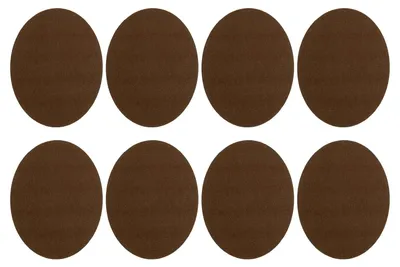 Image de Plaques de réparation thermocollantes - 8 pièces - Pour la réparation de textiles - Marron - 11x14 cm