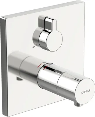 Produktbild von Hansa HANSALIVING Fertigmontageset mit Funktionseinheit Thermostat-Wannen-Batterie, Rosette eckig