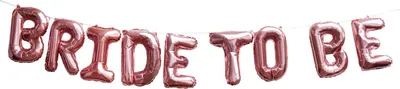 Produktbild von Oblique Unique Bride To Be Folienballon Girlande roségold JGA Junggesellinnenabschied Deko