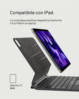 Produktbild von Belkin BBZ002UK-V2, QWERTY, Englisch, Apple, iPad Pro, Schwarz, 27,9 cm (11")