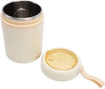 Productafbeelding van Elektrische lunchbox van 600 ml met USB-voedselverwarmer en roestvrijstalen binnenbeker