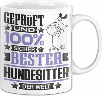 Produktbild von Hundesitter Geschenk Lustiger Spruch für Hundesitter Geschenkidee Bester Hundesitter Der Welt (Weiß)