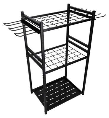 Obrázek produktu pro Luaro KX2851 Stojan na zahradní nářadí, ocel, 81 x 43 x 30 cm, černý
