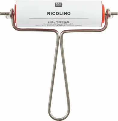 Produktbild von Linol Farbwalze 100mm, 30mm Durchmesser, Metallhandgriff