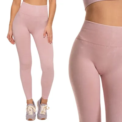 Produktbild von Nahtlose, hochtaillierte Sportleggings für Damen, formend, MORAJ PINK, Größe L/XL