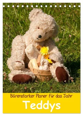Produktbild von Bärenstarker Planer für das Jahr - Teddys (Tischkalender 2027 DIN A5 hoch), CALVENDO Monatskalender