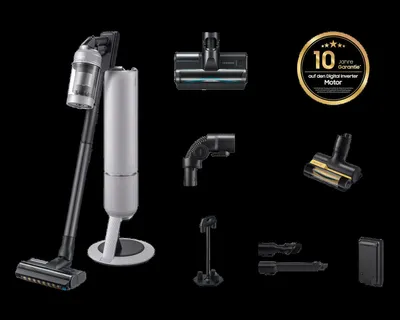 Produktbild von Samsung Staubsauger - Jet PetPRO mit All-in-One Clean Station*Pebble Gray*