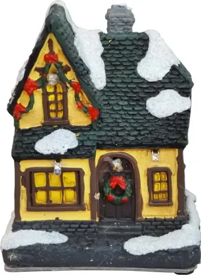 Produktbild von Lichthaus LED beleuchtet Leuchthaus Weihnachts Winter Deko Haus Dorf Kirche