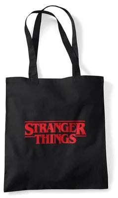 Obrázok produktu pre Nákupná taška s motívom seriálu Stranger Things, čierna