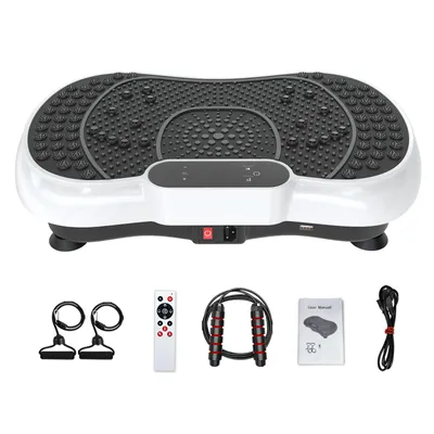 Obrázok produktu pre Vibračná doska s tichým motorom + Bluetooth - 99 vibračných úrovní + 15 tréningových programov - s diaľkovým ovládaním - protišmyková - tréning celého tela