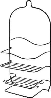 Produktbild von Badezimmerregal Metall Carl Black 21,5 x 11 x 40,5 cm Schwarz 1 Stk.