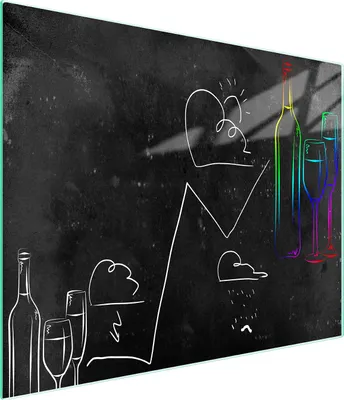Produktbild von Glasschneidebrett 52x30 Schwarz