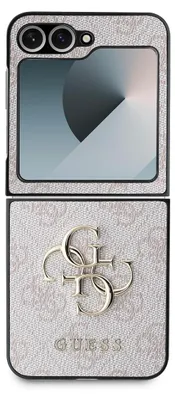 Immagine prodotto di Guess, custodia protettiva per Samsung Galaxy Z Flip 6 con elegante motivo 4G, rosa