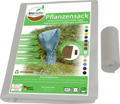 Produktbild von AMF Life Wintervlies+Bänder, für Pflanzen 1,5m x 3m - 80g/m² weiß