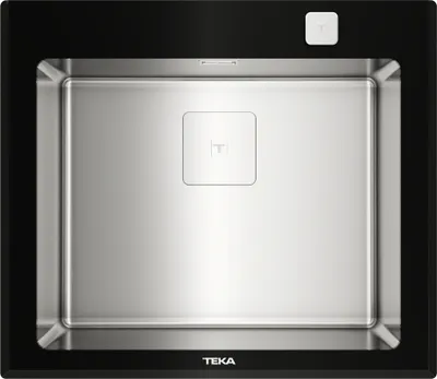 Produktbild von TEKA DIAMOND RS15 1B, Glasspüle schwarz, 60 cm U-Schrank, 1 Spülbecken, Exc.