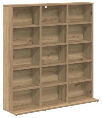 Obrázok produktu pre CD regál Artisan, dubový Imitácia, 96 x 23,5 x 97,5 cm, drevotrieska