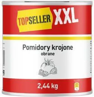 Produktbild von TOPSELLER XXL Pomidory krojone bez skórki 2,44kg