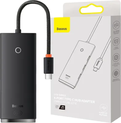 Immagine prodotto di Baseus WKQX030301 hub di interfaccia USB Tipo-C Nero