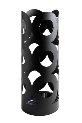 Produktbild von Neustein Schirmständer mit modernem Design aus Metall, Regenschirmständer, rund, schwarz, für Heim, Büro, Design-Ständer