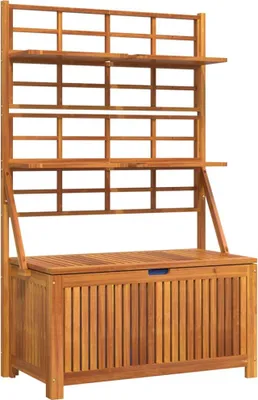 Produktbild von vidaXL Truhe mit Rankgitter 99x50x160 cm Massivholz Akazie