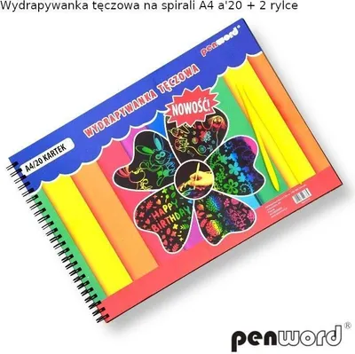 Obrázek produktu pro Duhový stírací blok A4 na spirále