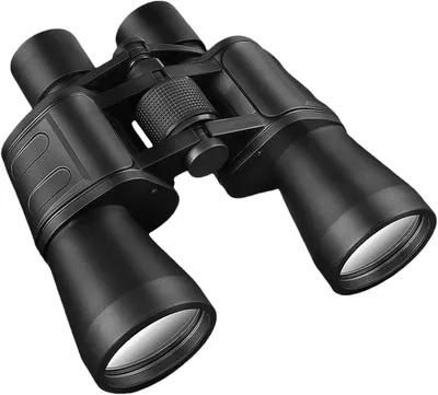 Productafbeelding van Verrekijker 20x50 HD, waterdicht, compact, nachtzicht, met rubberen bescherming, geschikt voor vogelobservatie, jagen, wandelen, met zoom- en focusregeling, zwart