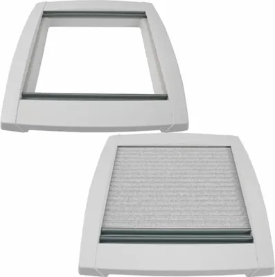 Immagine prodotto di Telaio interno per botola MPK finestra per tetto cofano 40 x 40 cm caravan camper caravan con doppio oscurante plissettato segnale bianco