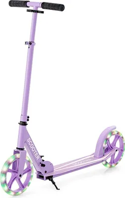 Immagine prodotto di Monopattino pieghevole monopattino regolabile in altezza monopattino da città capacità di carico 100 kg viola