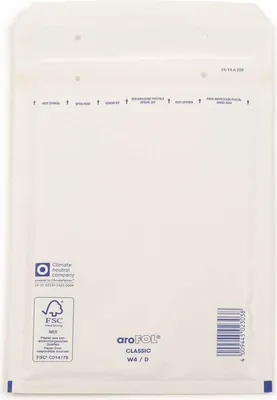 Image de aroFOL® 2FVAF000104 Pochettes à bulles d'air n° 4, 180x265 mm, blanc, 100 pièces