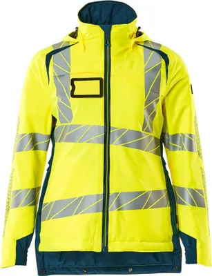 Produktbild von Mascot Winterjacke CLIMASCOT®, Damen Winterjacke Gr. 2XL, hi-vis gelb/dunkelpetroleum