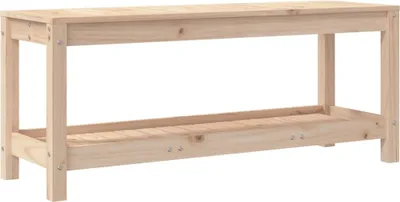 Obrázek produktu pro vidaXL Zahradní lavice 108x35x45 cm z masivního borovicového dřeva