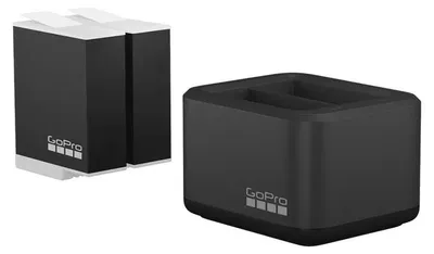 Immagine prodotto di Caricabatterie doppio GoPro + Enduro per HERO12 Black, HERO11 Black, HERO10 Black, HERO9 Black