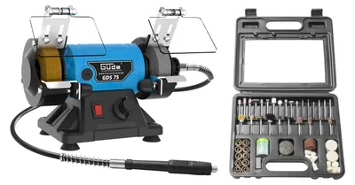 Produktbild von GÜDE GDS 75 Doppelschleifer Schleifmaschine Schleifer mit flexibler Welle 150 W