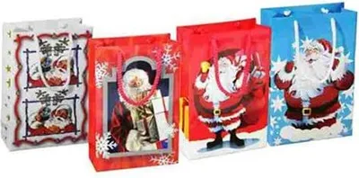 Produktbild von Weihnachtsbeutel 160 x 70 x 240 mm, 10 Stück