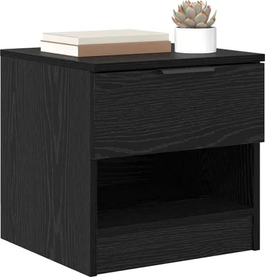 Immagine prodotto di vidaXL Comodino 2 pezzi look rovere nero 40 x 39 x 40 cm