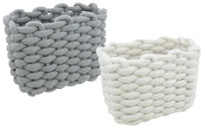 Produktbild von Aufbewahrungskorb 19x12x15cm 2 farbig sortiert