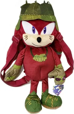 Zdjęcie produktu dla Plecak z pluszową maskotką Sonic Prime Knuckles