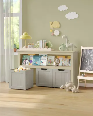 Obrázek produktu pro Dětský regál VASAGLE, úložný prostor na hračky pro děti, úložná skříň, s kolečky, 30 x 102 x 60 cm