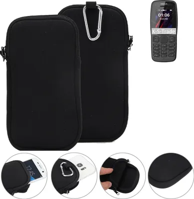 Produktbild von K-S-Trade Neopren-Hülle Handy-Hülle kompatibel mit Nokia 106 (2018) Schutzhülle Neoprenhülle Sleeve Schutz-Hülle Gürtel Tasche Case Holster