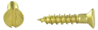 Produktbild von Holzschraube Messing Senkkopfschraube Gespalten 2,5 x 16 Mikroschrauben