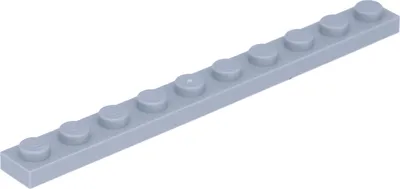 Produktbild von Lego® 1x10 Platten 4477 - 250 Stück Hellgrau