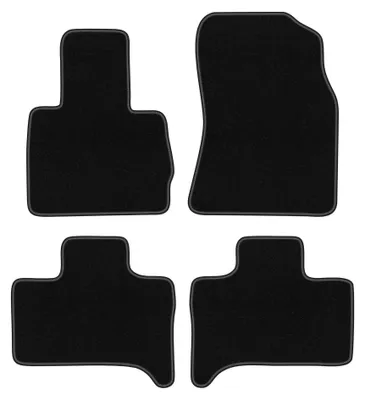 Obrázok produktu pre Plstené autokoberce pre: BMW X5 E53 1999-2006 (xDrive 4wd) – sada 4 ks, čierne, na mieru – Wielganizator BASIC