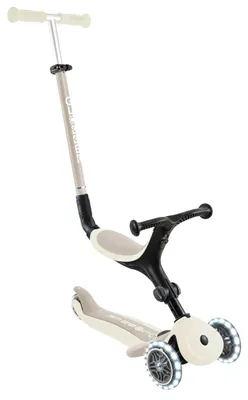 3-in-1 Dreirad, Laufrad & Scooter, LED-Räder, höhenverstellbar, weiß