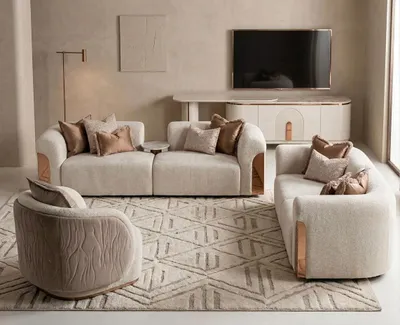 Produktbild von s Wohnzimmer-Set 3-Sitzer-Sofa 2-Sitzer-Sofa Sessel TV-Schrank
